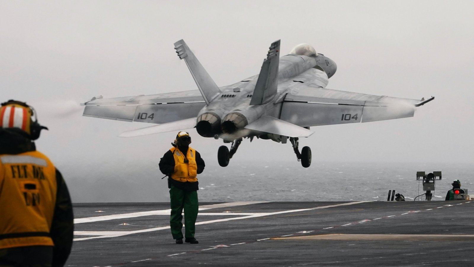 A U.S. Navy F/A-18, like the one seen here, was reportedly shot down Sunday by 'friendly fire.'