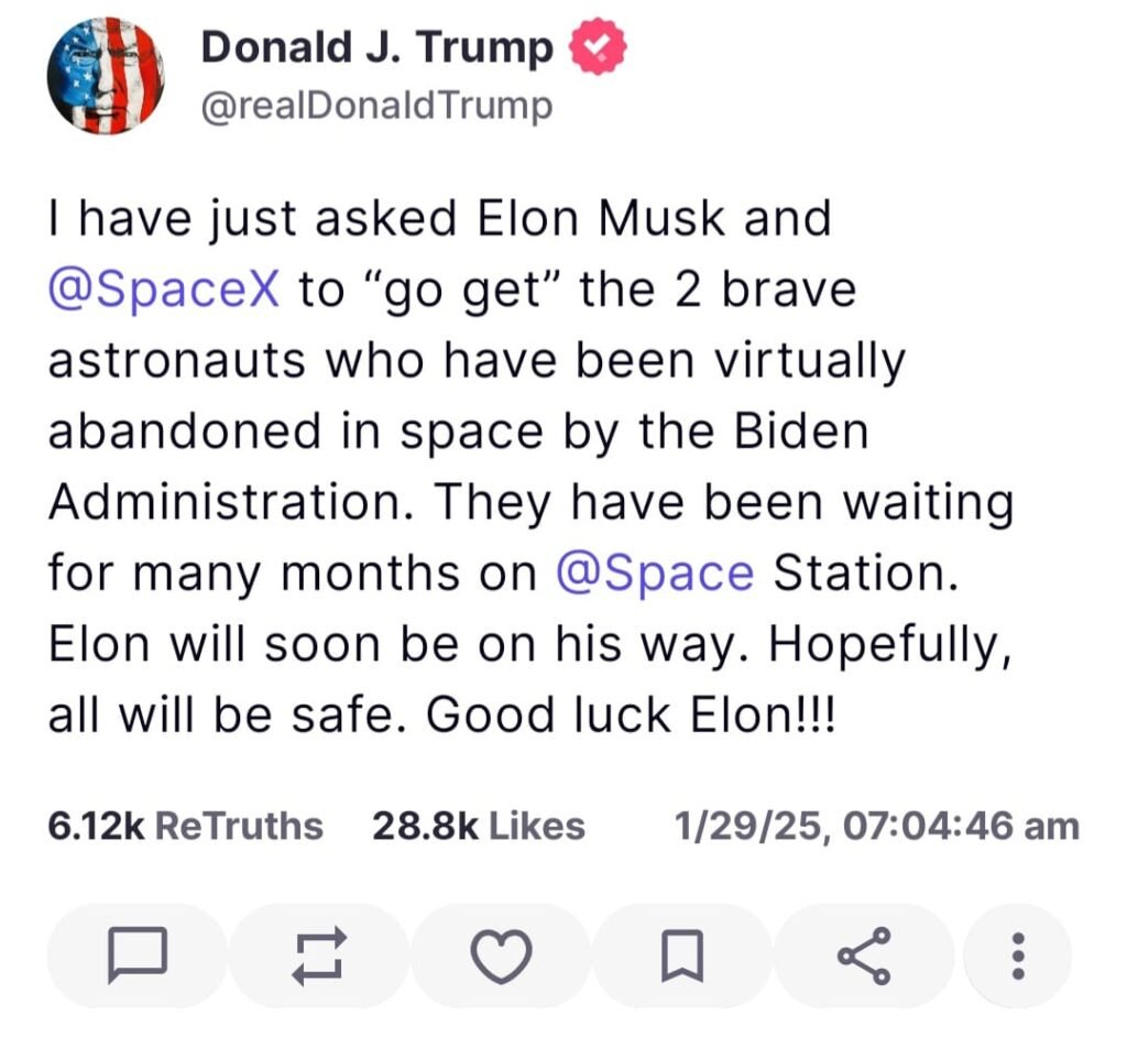 Trump post
