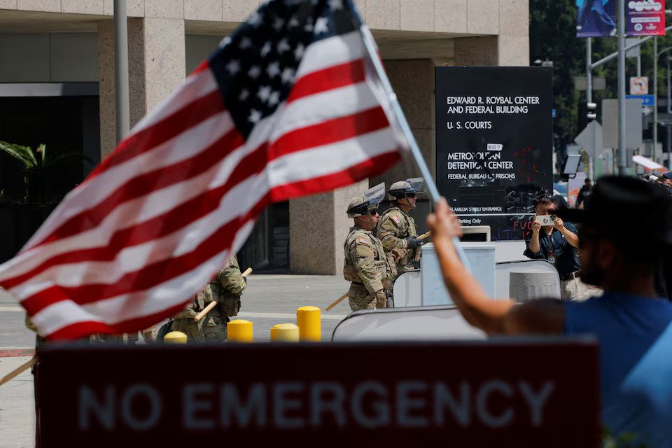 US Marines arrive in LA; California governor warns 'democracy under assault'
