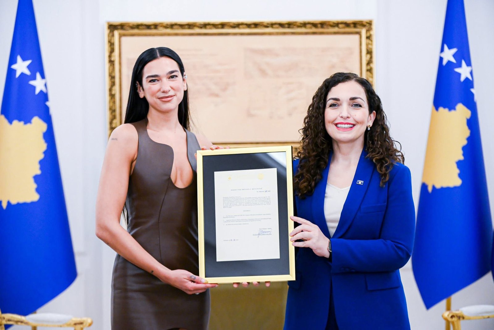 Dua Lipa has been granted Kosovo citizenship