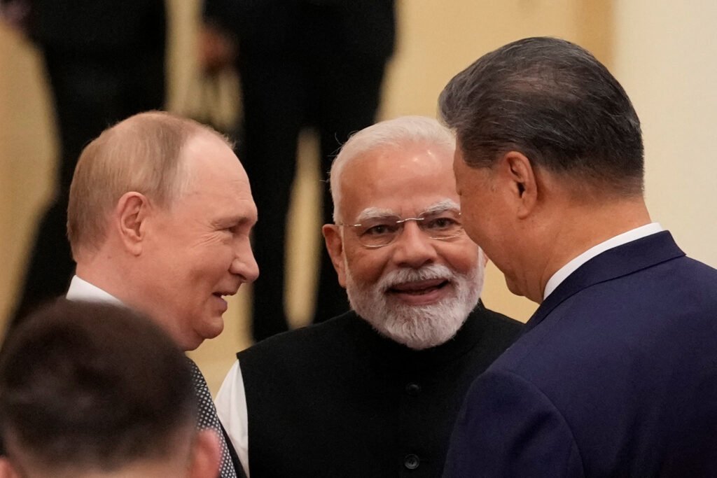 China’s Xi pushes a new global order, joined by Russia and India