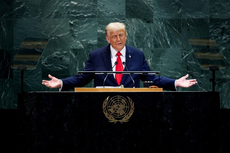 Trump hits Russia, backs Israel in combative UN speech