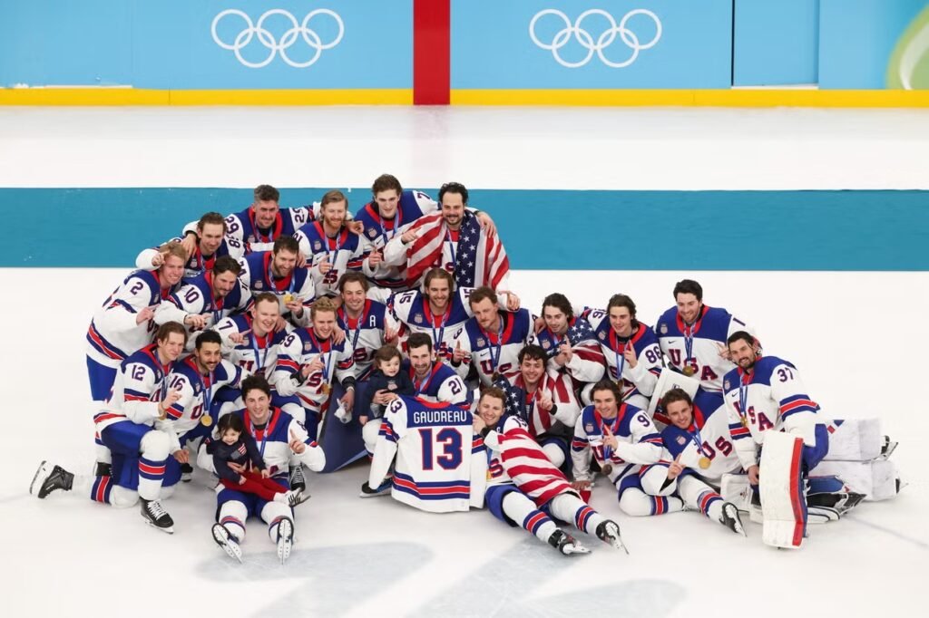 US beats Canada in overtime to win Olympic men’s hockey gold