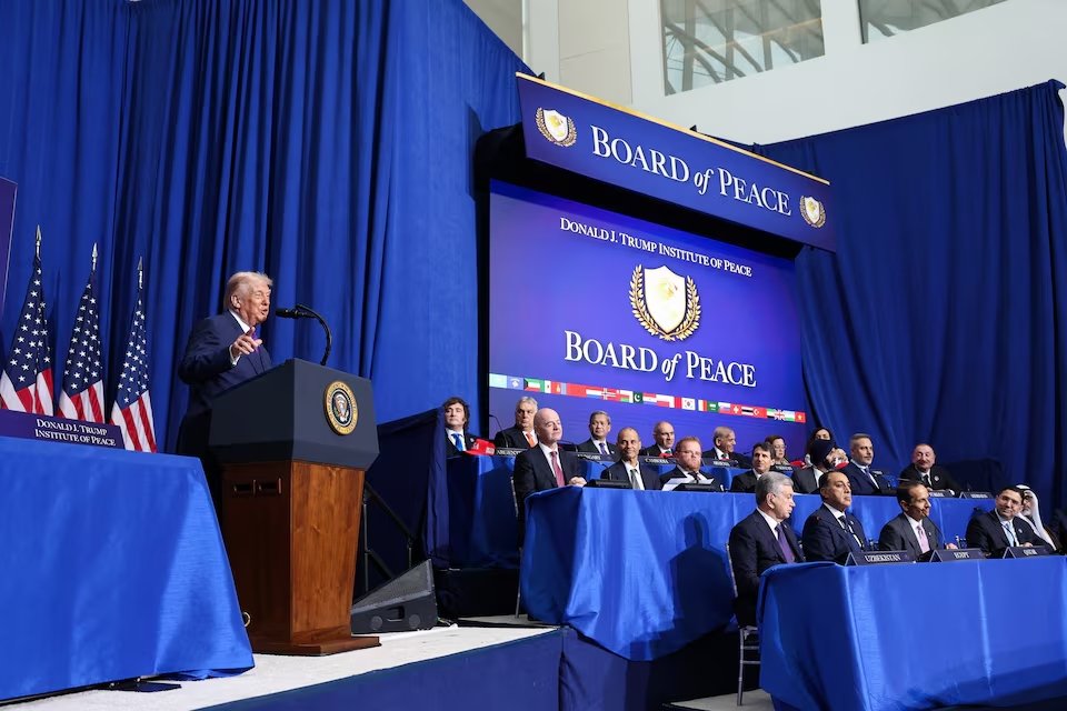 Trump unveils global Gaza reconstruction pledges at Board of Peace debut