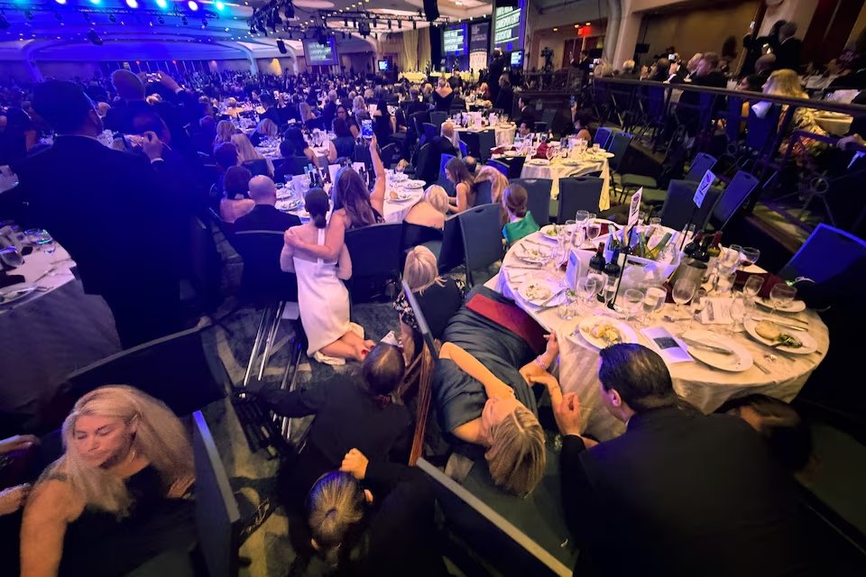 Shots fired as gunman charges at White House Correspondents’ Dinner; Trump unharmed