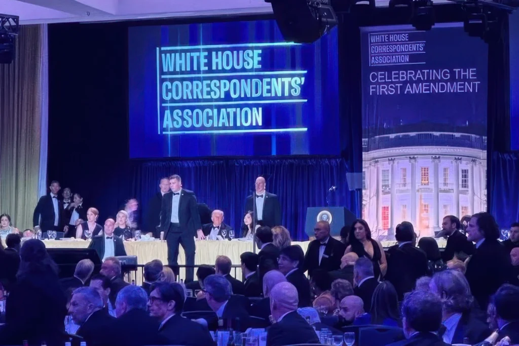 Shots fired as gunman charges at White House Correspondents’ Dinner; Trump unharmed