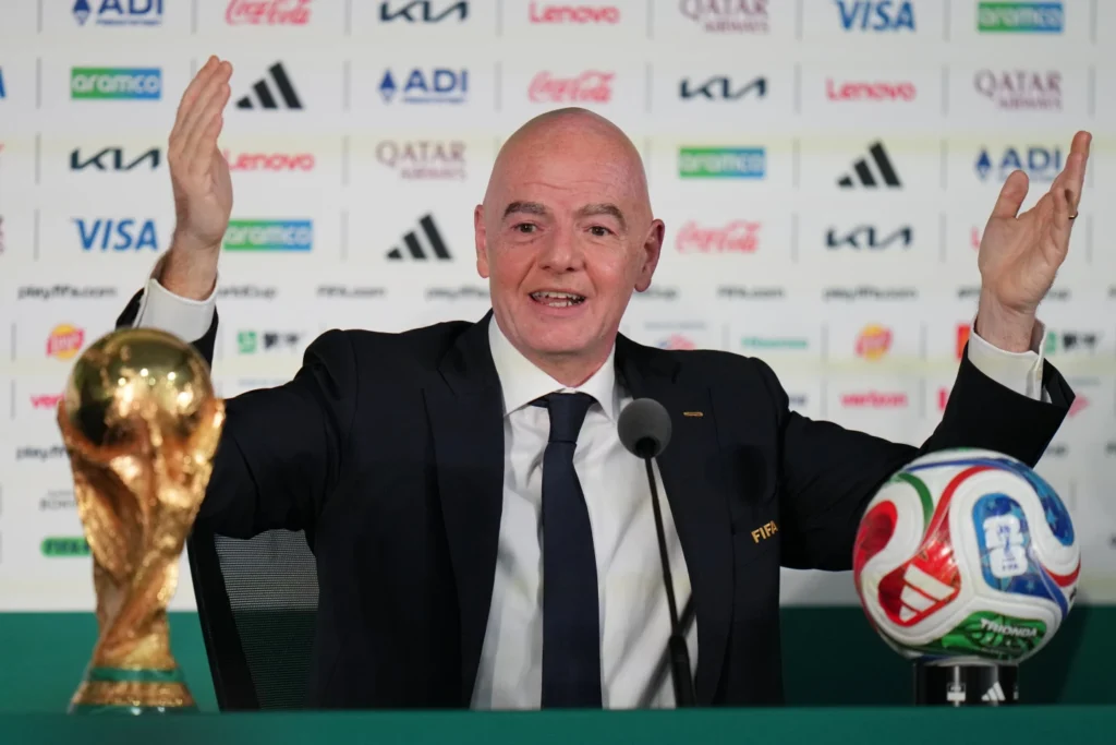 FIFA’s Infantino defends World Cup ticket prices, says fans ‘should chill’ about ref denied US entry