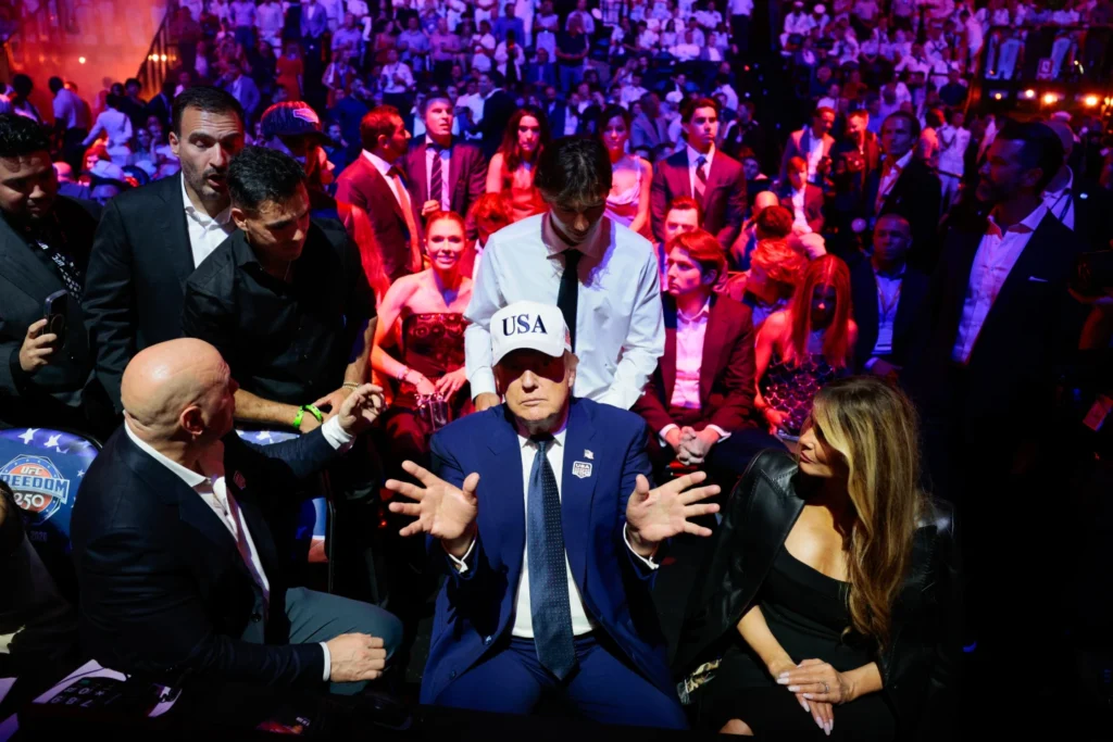 Trump celebrates 80th birthday with an Iran deal and UFC cage fights at the White House