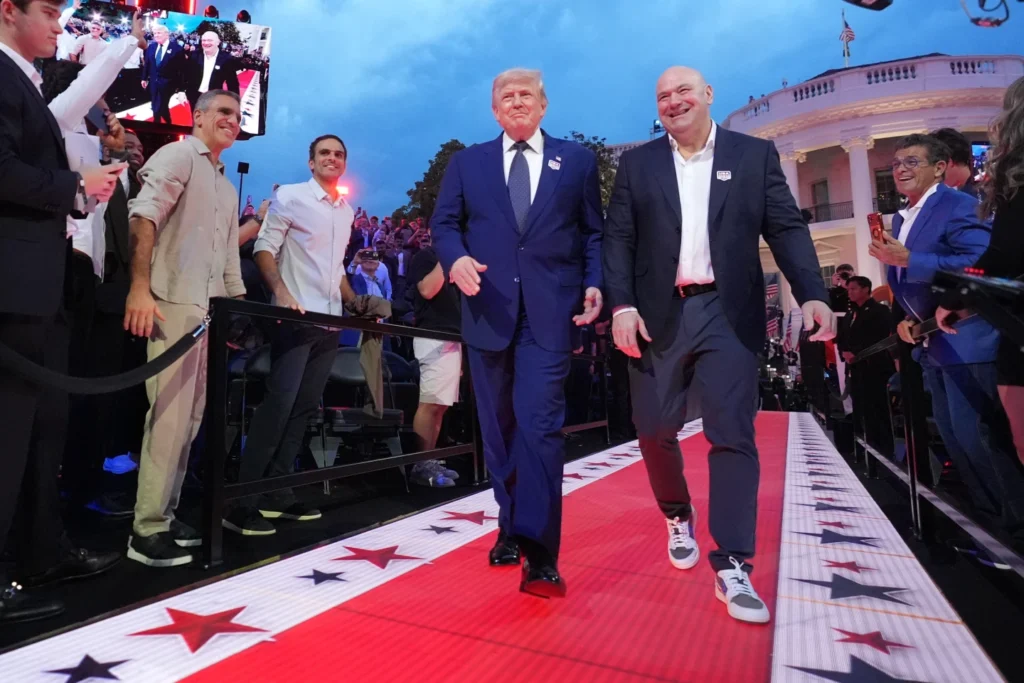 Trump celebrates 80th birthday with an Iran deal and UFC cage fights at the White House